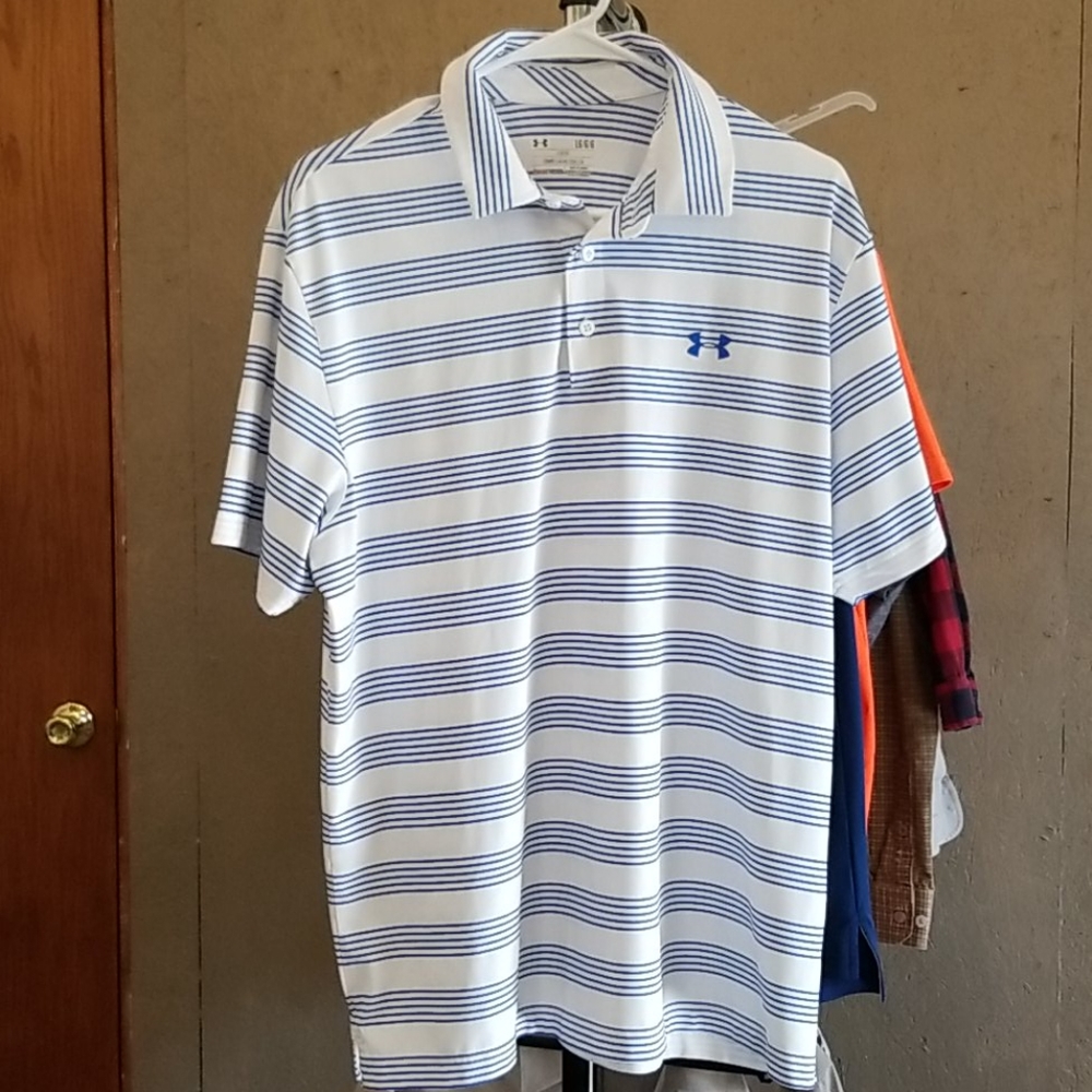 Under Armour heat gear Mens polo shirt L